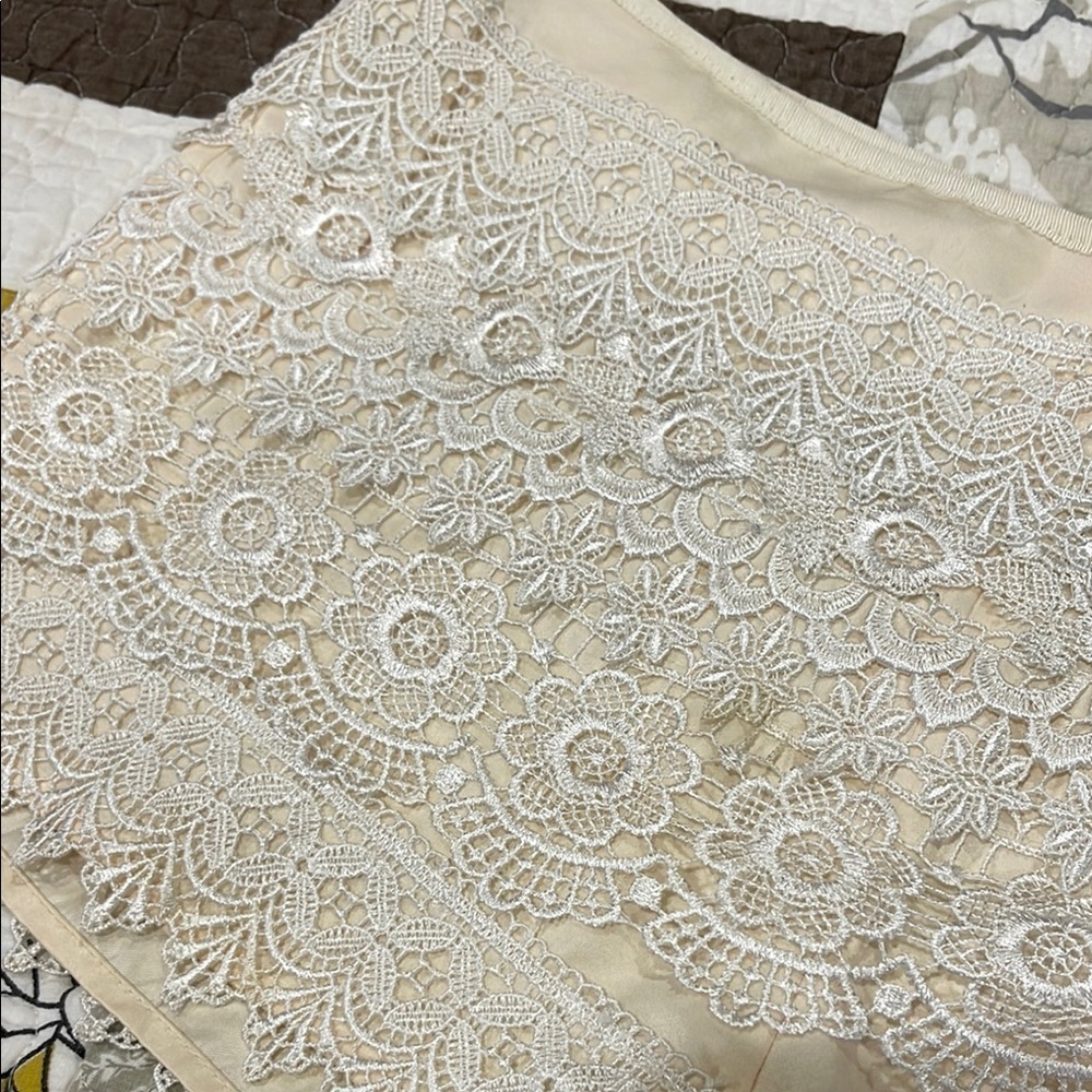 Sans Souci Cream Lace Shorts - Picture 3 of 11
